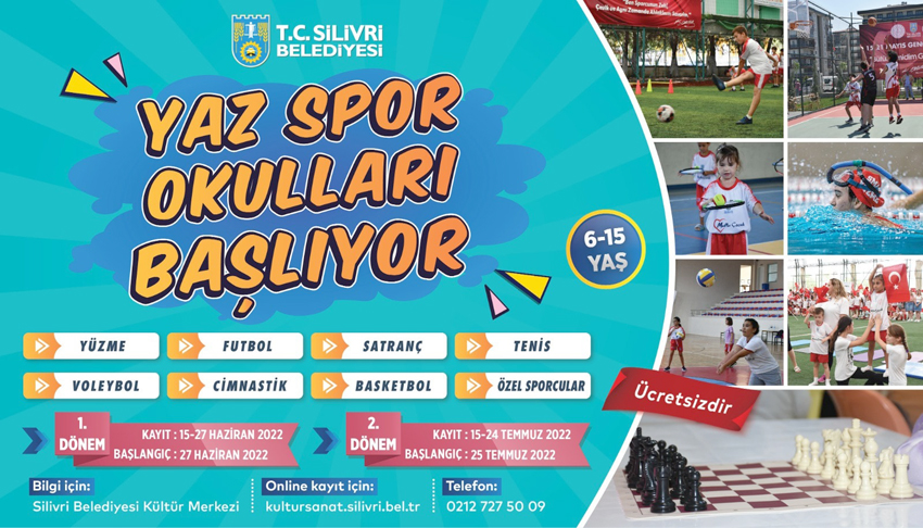 Silivri Belediyesi Yaz Spor Okulları başlıyor