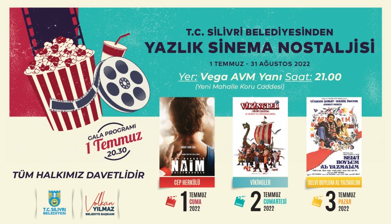 Silivri’de yazlık sinema keyfi başlıyor