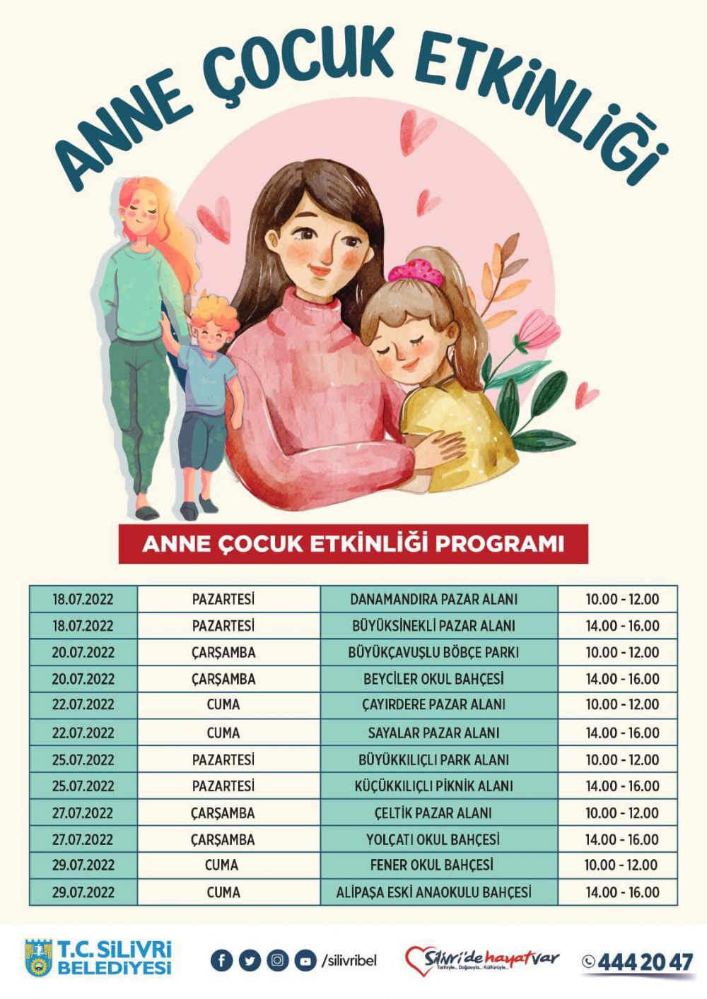 Anne-Çocuk Etkinlikleri başlıyor