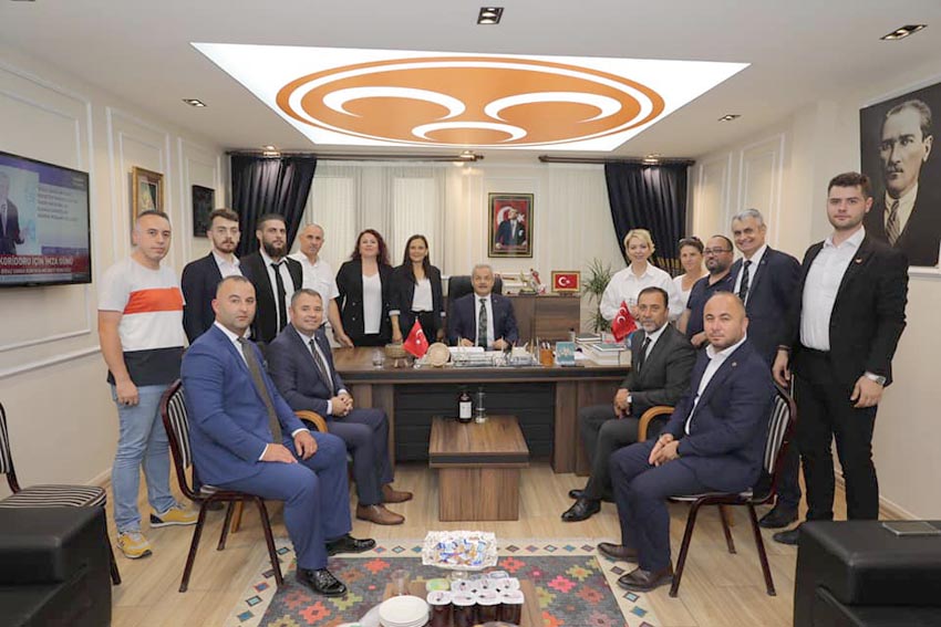 MHP Kırklareli İl Başkanlığını ziyaret ettiler