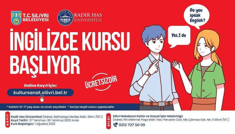 Ücretsiz İngilizce Kursu düzenlenecek