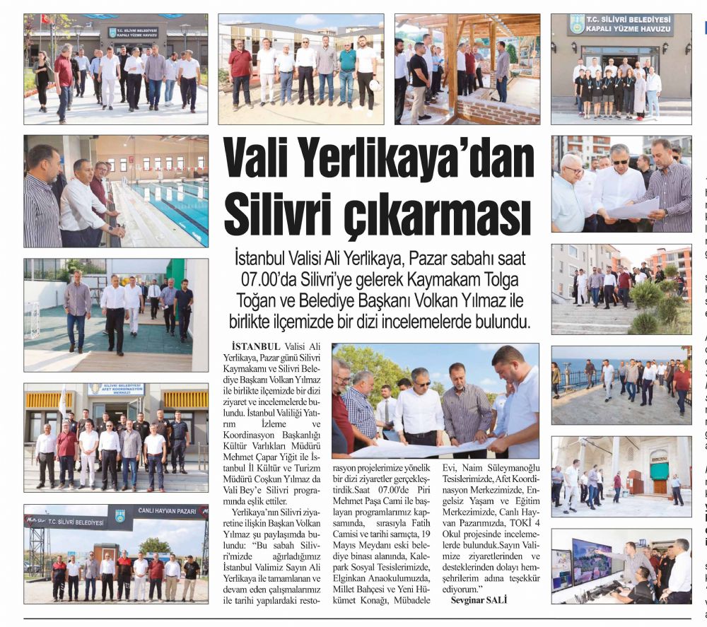 Vali Yerlikaya’dan Silivri çıkarması