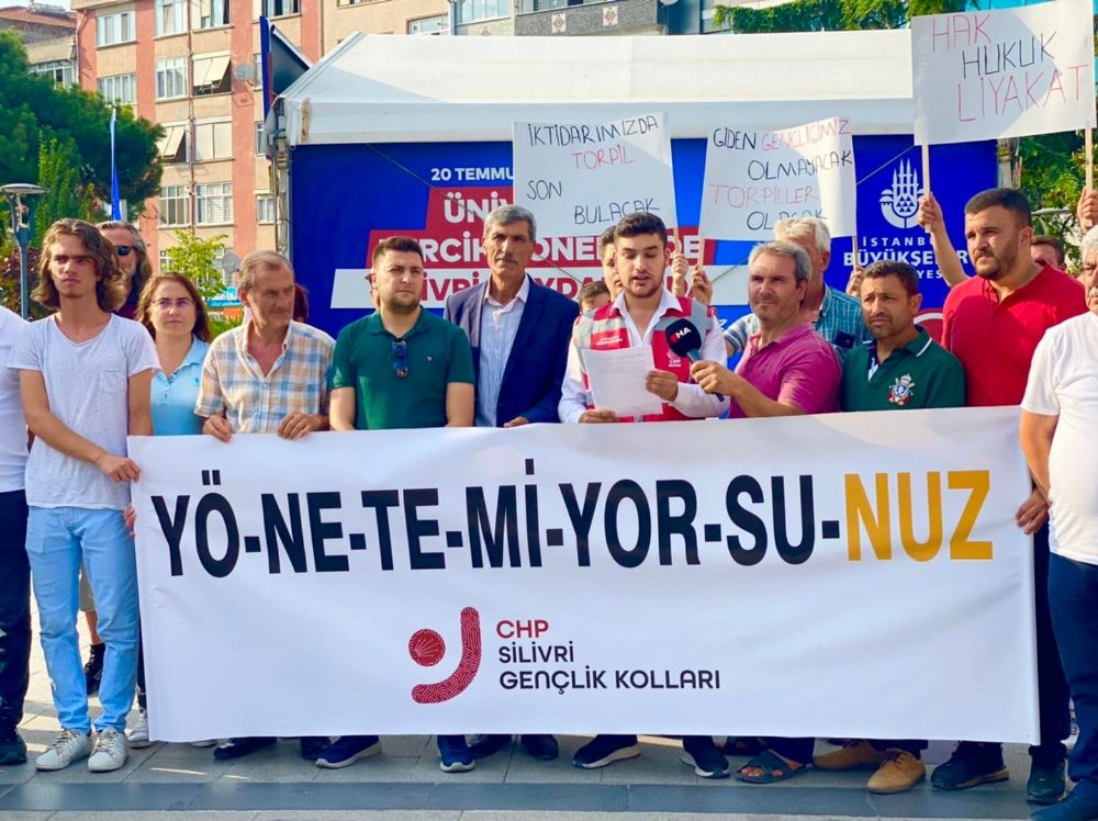 CHP Gençlik: AKP İktidarının eline gençlerin vebali bulaşmıştır