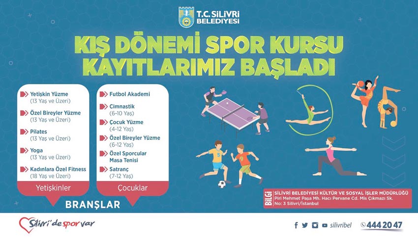 Kış Dönemi Spor Kursları