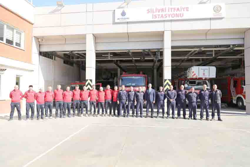 Başkan Yılmaz’dan İtfaiye yetkililerine tebrik ziyareti