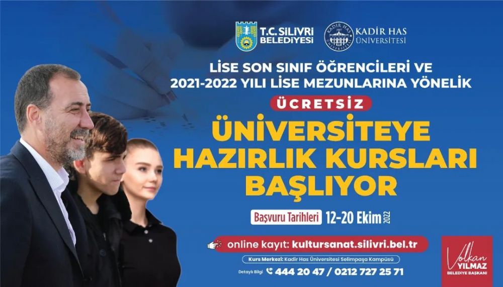 Silivri Belediyesinden ücretsiz YKS hazırlık kursu