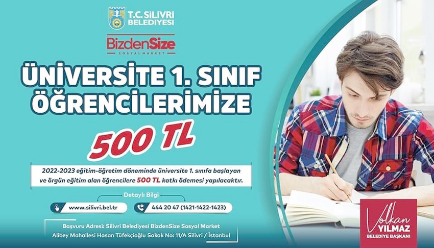 Üniversite 1. Sınıf öğrencilerine 500 TL destek