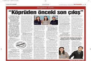 “Köprüden önceki son çıkış”