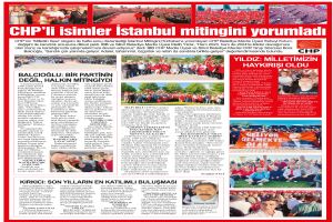 CHP’li isimler İstanbul mitingini yorumladı