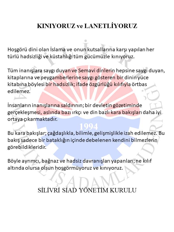 SİAD: Kınıyor ve lanetliyoruz