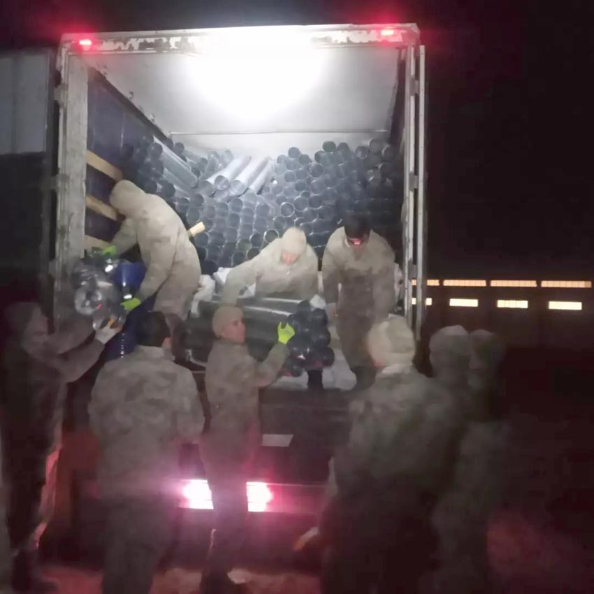 Yardımlar Türkoğlu ilçesine ulaştı