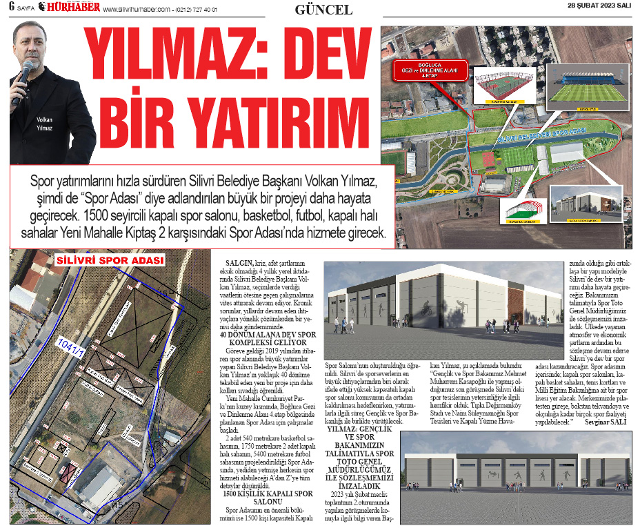 Yılmaz: Dev bir yatırım
