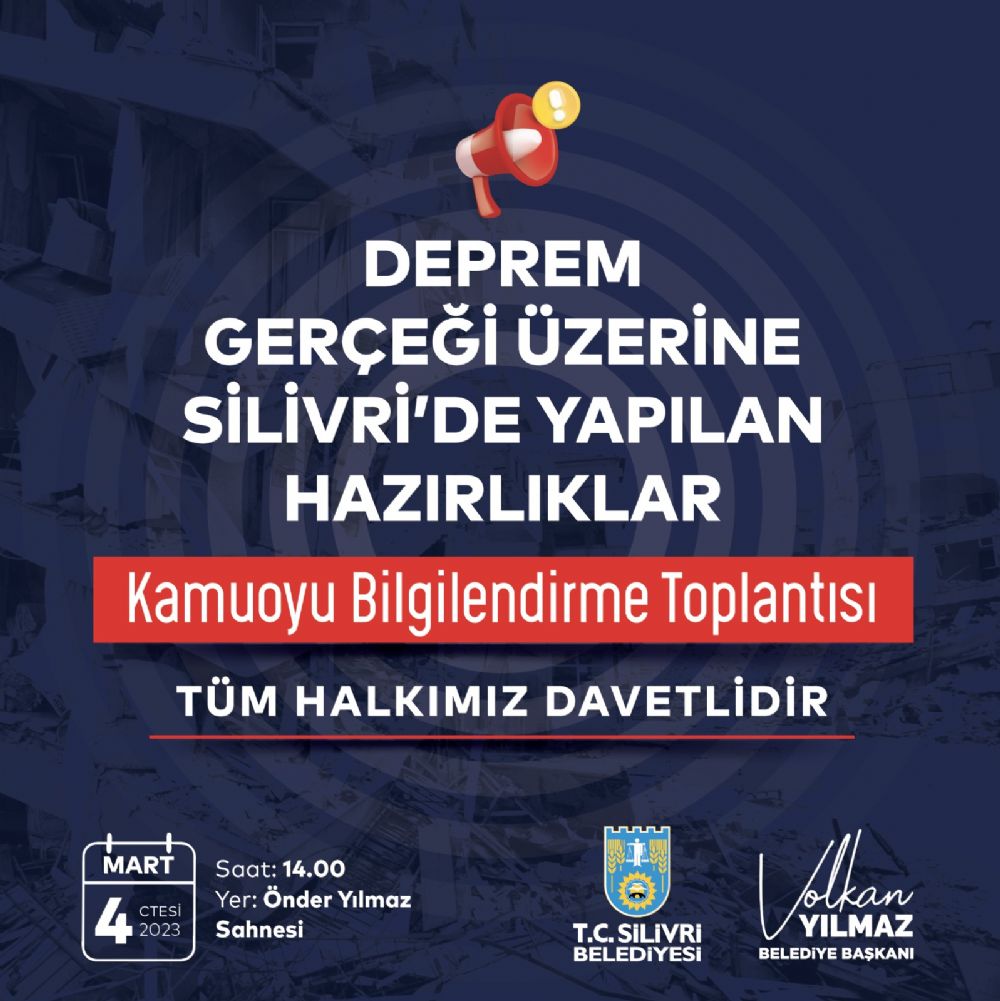 Silivri’de deprem hazırlıkları