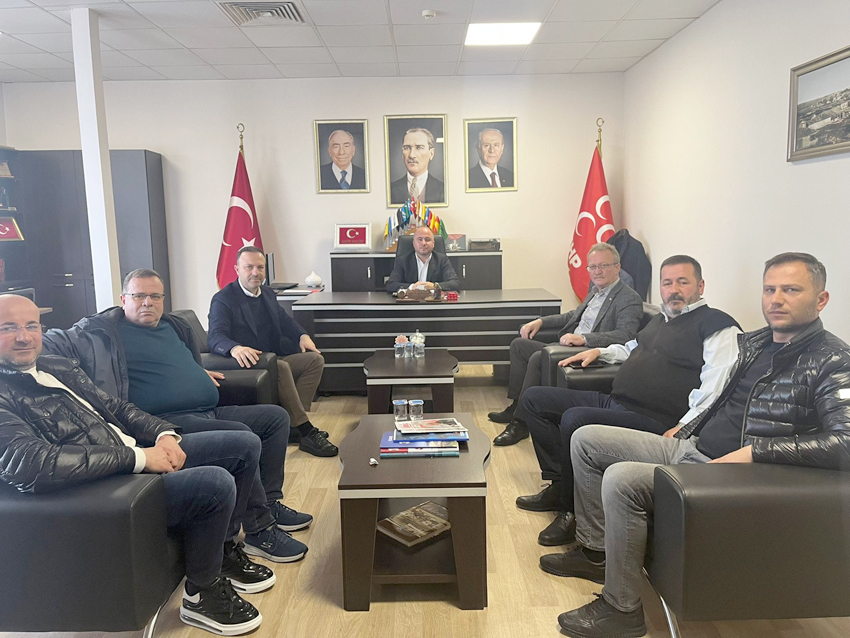 Ziraat Odası yönetiminden MHP İlçe Başkanına ziyaret