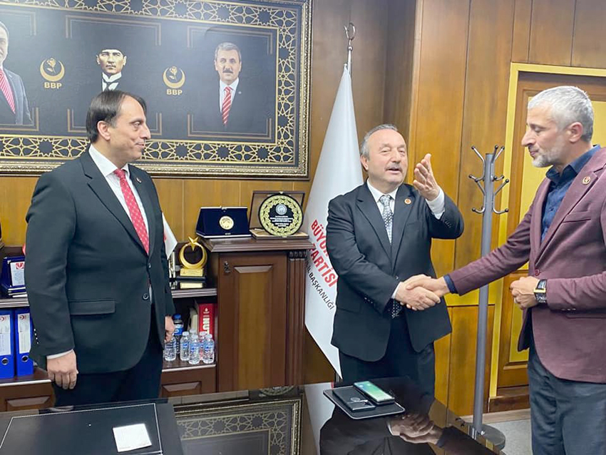 BBP İl Başkanı Çağlayan’ı ziyaret ettiler