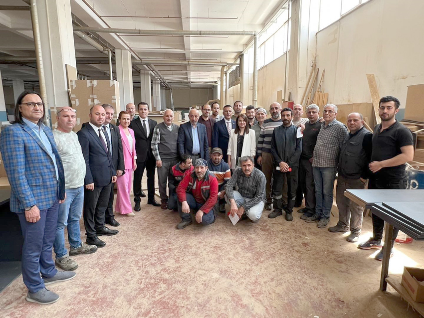 MHP Vekil adaylarından fabrika ziyaretleri