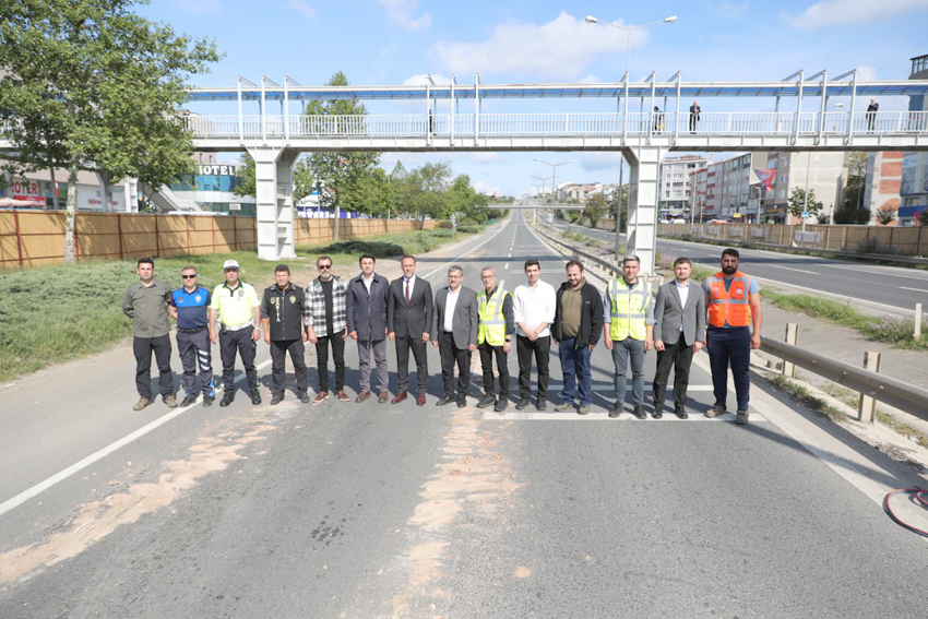 Silivri Şehir Geçişi Projesinde ilk kazma vuruldu