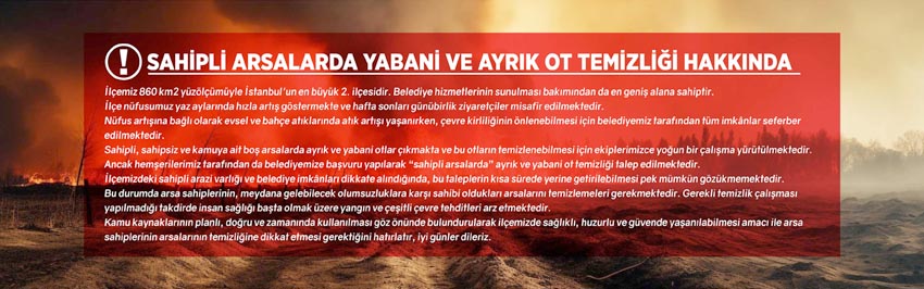 Silivri Belediyesinden önemli uyarı