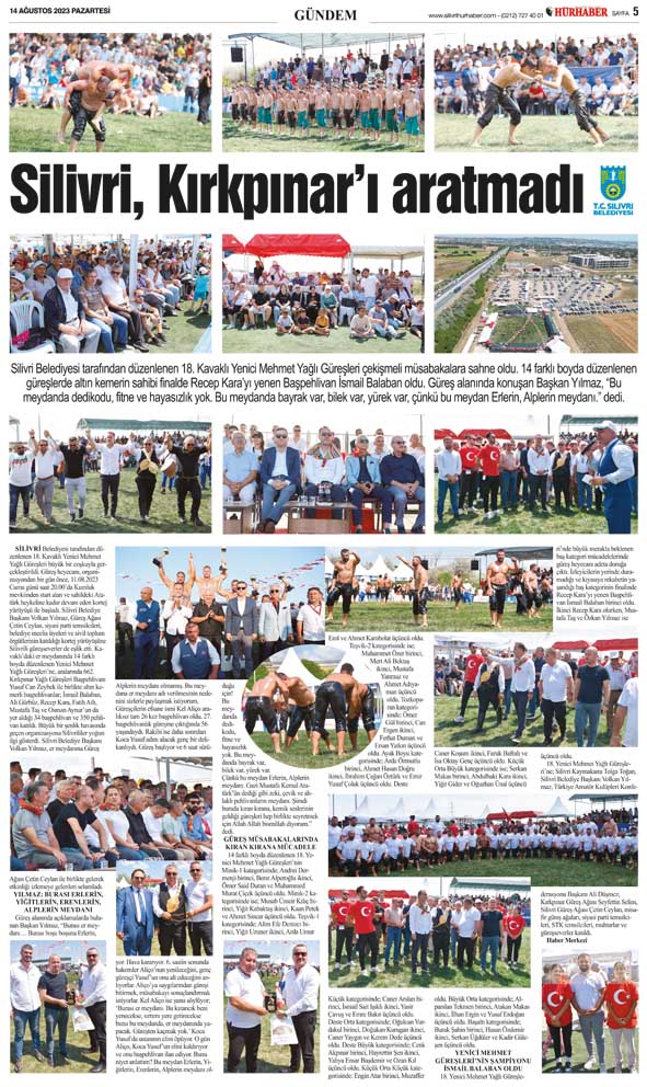Silivri, Kırkpınar’ı aratmadı