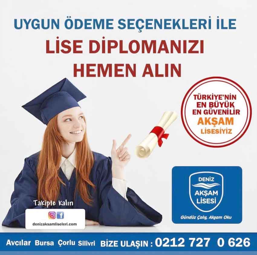 Deniz Akşam Lisesi’nde kayıtlar devam ediyor