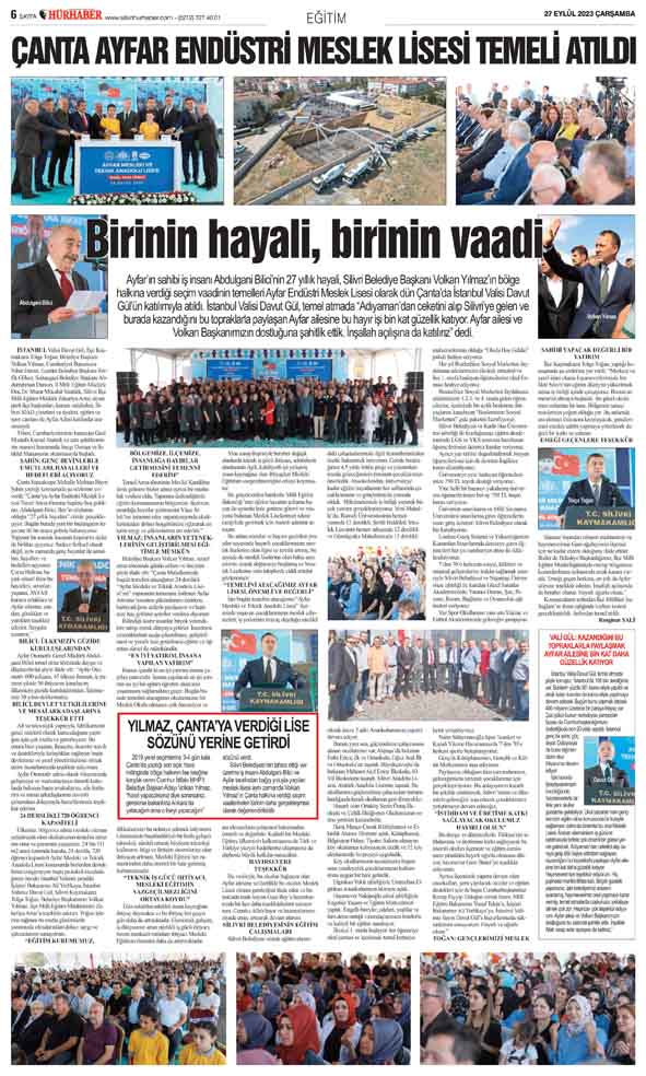 Birinin hayali, birinin vaadi