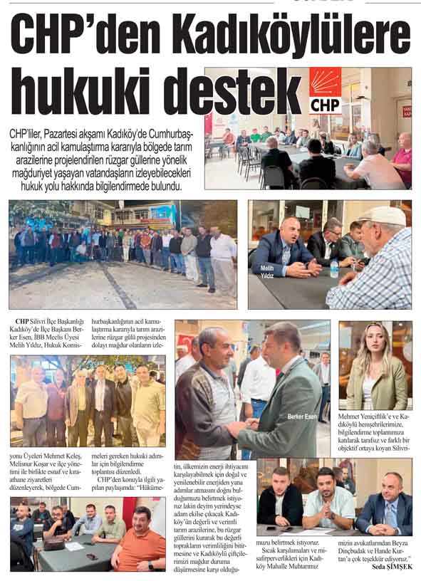 CHP’den Kadıköylülere hukuki destek