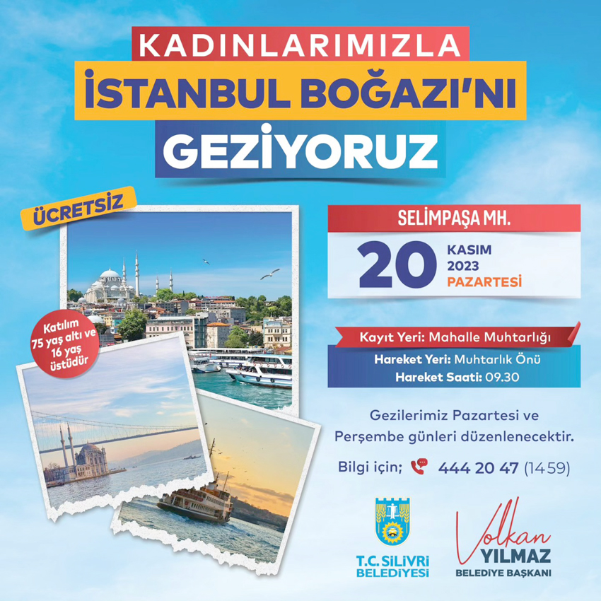Selimpaşalı kadınlar İstanbul Boğazını gezecek