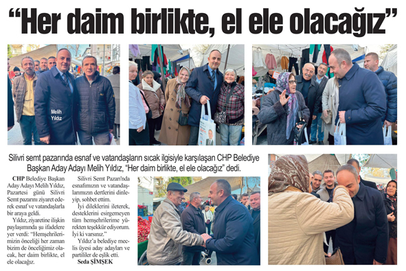 “Her daim birlikte, el ele olacağız”