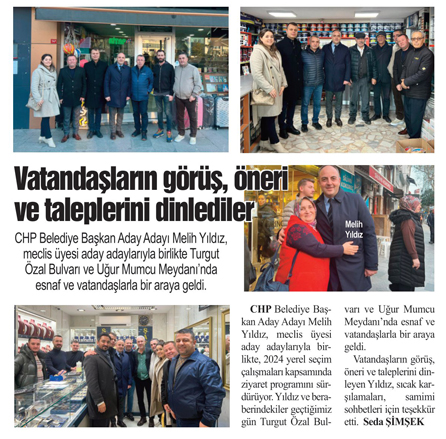 Vatandaşların görüş, öneri ve taleplerini dinlediler