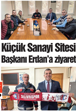 Küçük Sanayi Sitesi Başkanı Erdan’a ziyaret