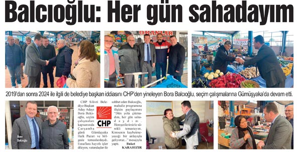Balcıoğlu: Her gün sahadayım