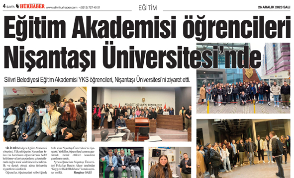 Eğitim Akademisi öğrencileri Nişantaşı Üniversitesi’nde