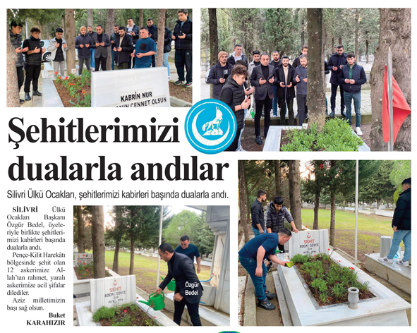 Şehitlerimizi dualarla andılar