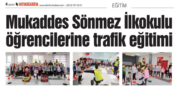 Mukaddes Sönmez İlkokulu öğrencilerine trafik eğitimi