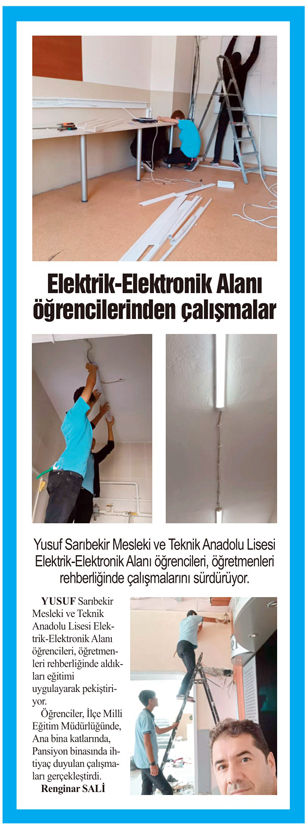 Elektrik-Elektronik Alanı  öğrencilerinden çalışmalar