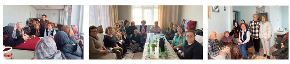 CHP’li kadınlar Büyük Kılıçlı’da ev ziyaretinde