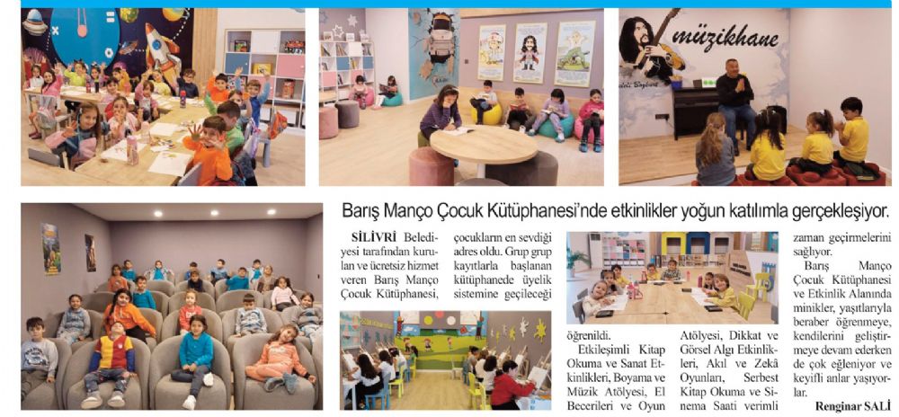 Barış Manço Çocuk Kütüphanesi dolup taşıyor