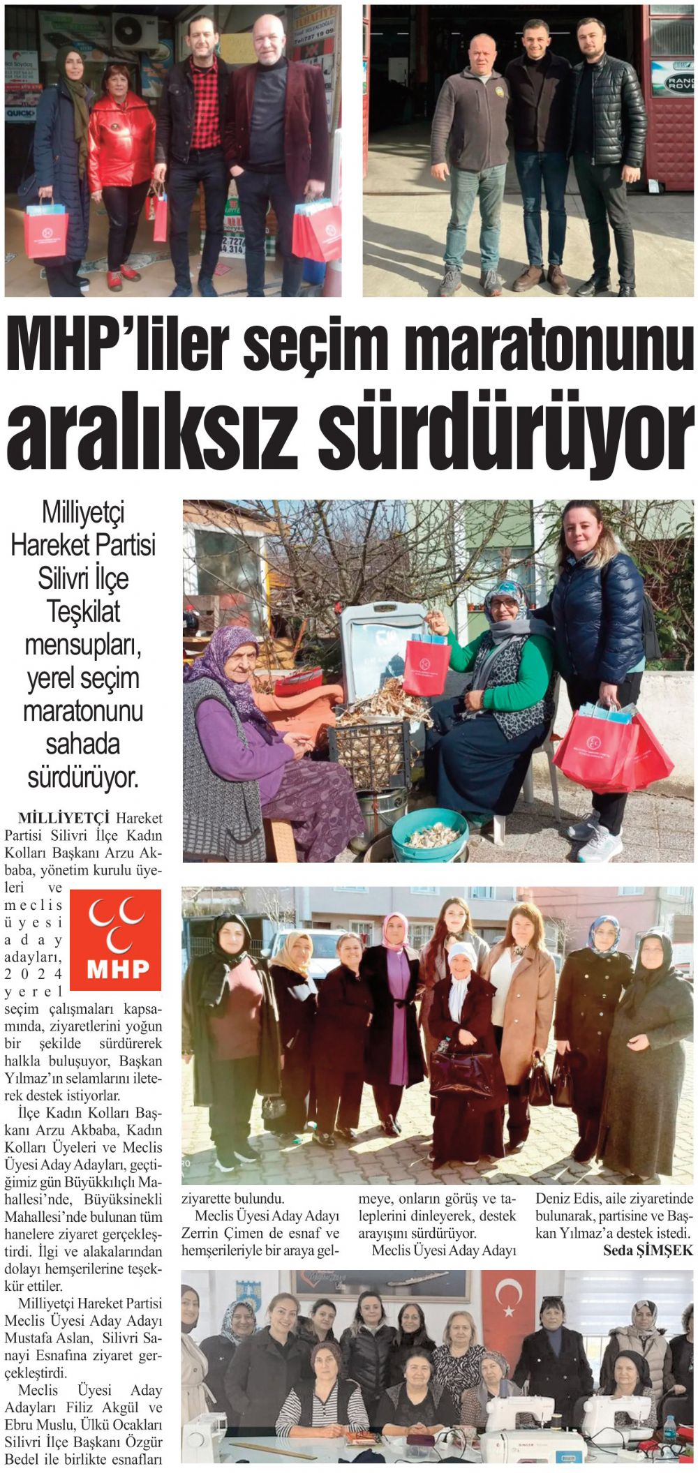 MHP’liler seçim maratonunu aralıksız sürdürüyor