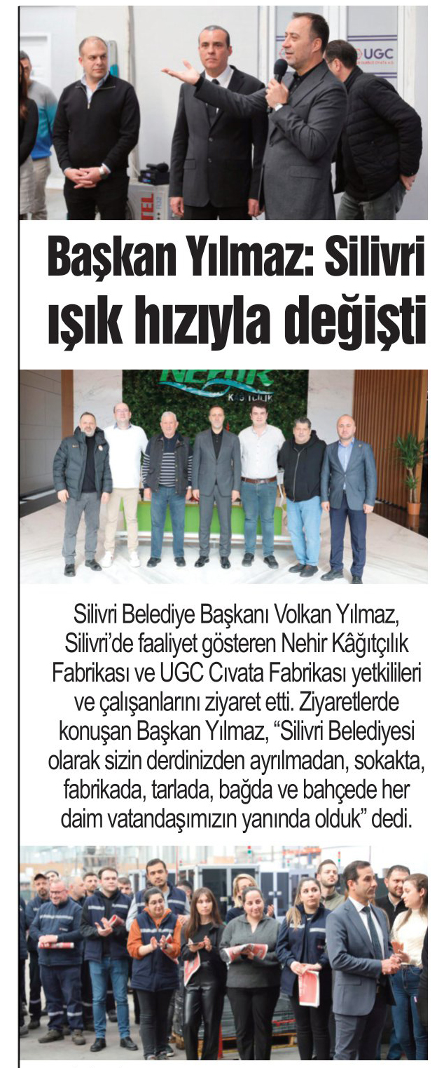Başkan Yılmaz: Silivri ışık hızıyla değişti