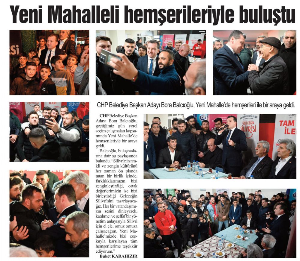 Yeni Mahalleli hemşerileriyle buluştu