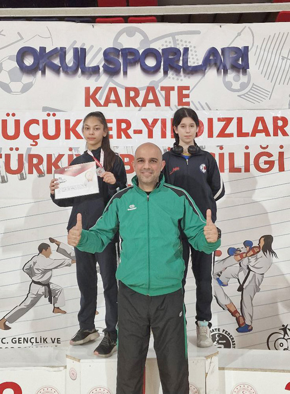 Karate’de Türkiye 2’ncisi oldu