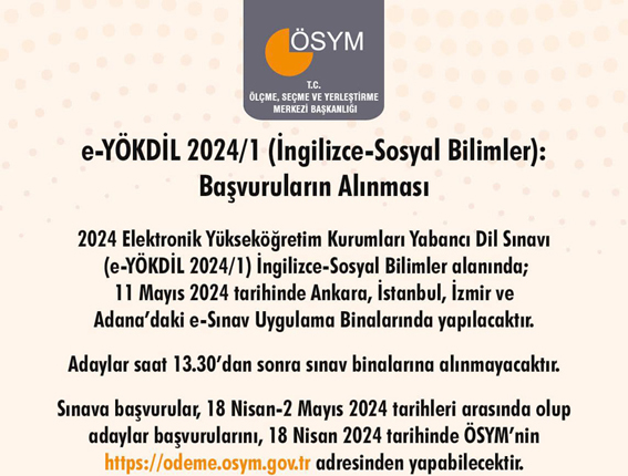 İngilizce-Sosyal Bilimler Yabancı Dil Sınavı