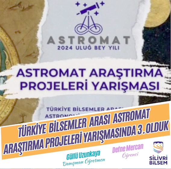 Türkiye Bilsemler Arası Yarışmasında 3’üncülük