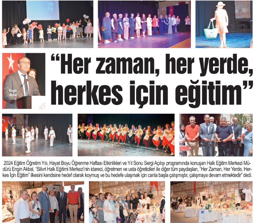 “Her zaman, her yerde, herkes için eğitim”