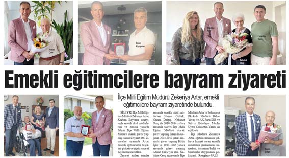 Emekli eğitimcilere bayram ziyareti