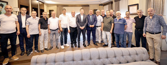 Balcıoğlu, Koçer ve ekibini kabul etti