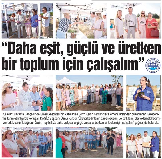 “Daha eşit, güçlü ve üretken bir toplum için çalışalım”