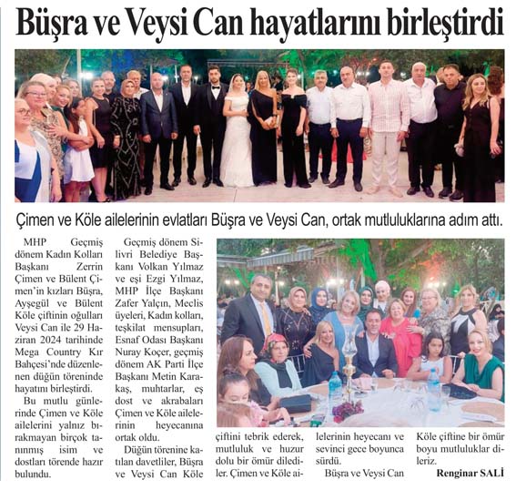 Büşra ve Veysi Can hayatlarını birleştirdi