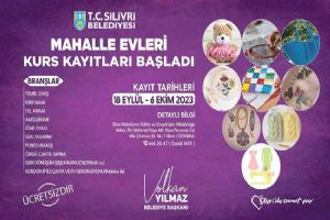 Mahalle Evleri kurs kayıtları başladı