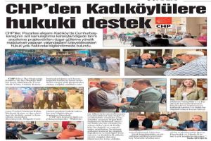 CHP’den Kadıköylülere hukuki destek